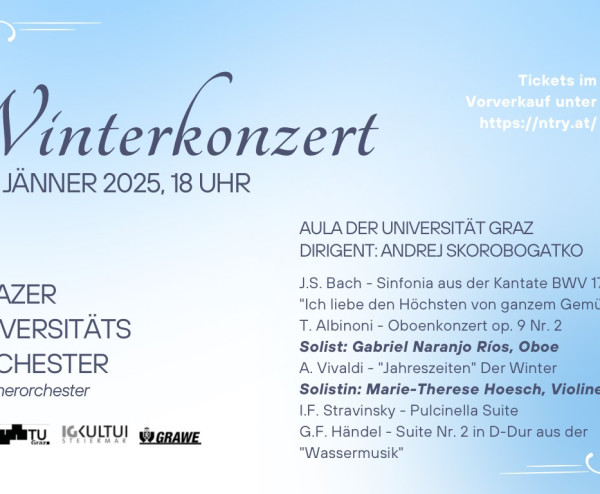 Grazer Universitäts-Orchester: Winterkonzert